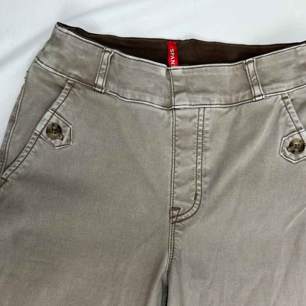 Spanx Stretch Twill Cropped Wide Leg Pants - size‎ XS - Picture 4 of 7